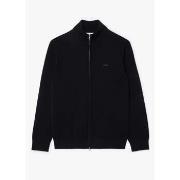 Sweat-shirt Lacoste Gilet noir en laine