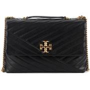 Sac Tory Burch Sac à bandoulière moyen Kira en cuir noir