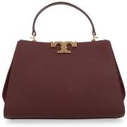 Sac à main Tory Burch Sac à main Eleaonor en cuir grainé bordeaux