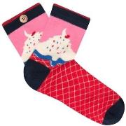 Chaussettes Cabaia CAB636QPFR LILA ET MARINE