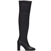 Bottes Wonders BOTA MOSQUETERA EN LYCRA Y PIEL NEGRO ISABELLA M-5146