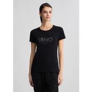 T-shirt Liu Jo T-shirt avec logo et strass