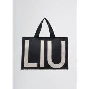 Sac a main Liu Jo Sac cabas en jacquard monogramme noir