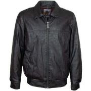 Blouson Harrington Blouson zippé en faux cuir