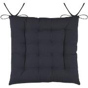 Galettes de chaise Stof Coussin de chaise en coton Anthracite 38 cm