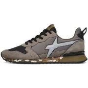 Baskets W6yz les baskets Jet suede nylon camouflage gris