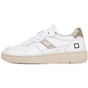 Baskets Date Date sneakers femme Court 2.0 blanc platinum