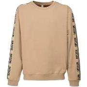 Sweat-shirt Moschino felpa beige stripe logate