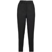 Pantalon Pinko Pink Black Wool Twill