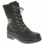 Bottines Rieker black casual closed ladies mid height boots