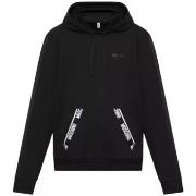 Sweat-shirt Moschino hoodie black stripe logate