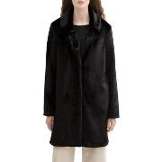 Blouson Tom Tailor Manteau FAUX FUR COAT Deep Black