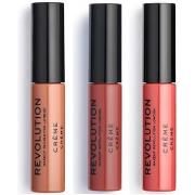 Rouges à lèvres Makeup Revolution Lot de 3 Rouge à Lèvres Crème - 121 ...