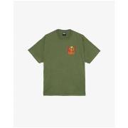 T-shirt Obey T-shirt Live Again Now Homme Moss Green