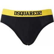 Slips Dsquared jaune élastique noir