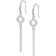 Boucles oreilles Lotus Boucles d'oreilles Silver pendantes argent