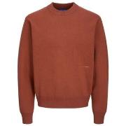 Pull Jack &amp; Jones 12261852 VESTERBRO KNIT CREW-BRANDY BROWN