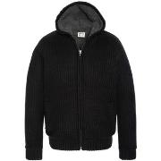 Sweat-shirt Schott Gilet double sherpa homme Ref 58995 Noir