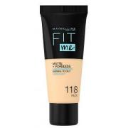 Soins visage Maybelline New York FIT ME MATTE+PORELESS foundation 118-...