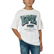 T-shirt enfant Kaporal - T-shirt junior - blanc