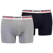 Boxers Levis LOT DE 2 BOXERS - MIDDLE GREY MELANGE - S