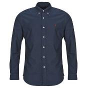 Chemise Polo Ralph Lauren CHEMISE DROITE CUSTOM EN OXFORD LEGER