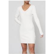 Robe Kebello Robe Col V Blanc F