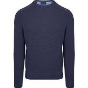 Sweat-shirt Suitable Pull Agneline Col Rond Marine