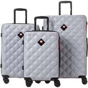 Valise Hello Kitty Set de 3 valises Rigides MARU SILVER