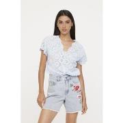 Chemise Lee Cooper Blouse MAXINE Blue Grey