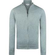 Sweat-shirt Mcgregor Cardigan Laine Merinos Vert Sage