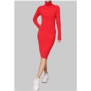 Robe Kebello Robe Col Roulé Rouge F