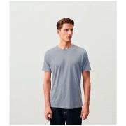 T-shirt American Vintage Devon Tee Bleu Gris