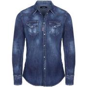 Chemise Dsquared Chemise Classic Western shirt marine