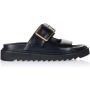 Slip ons Zadig &amp; Voltaire sandale ALPHA CECILIA LEATHER noir