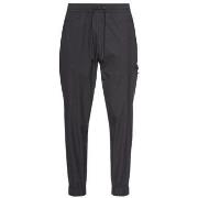 Pantalon BOSS PANTALON NOIR AVEC CORDON DE SERRAGE CONTRASTÉ T_COMFLE