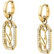 Boucles oreilles Karl Lagerfeld Boucles d'oreilles en acier et cristal