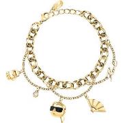 Bracelets Karl Lagerfeld Bracelet en acier et cristal