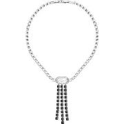 Bijoux Karl Lagerfeld Collier en acier et cristal