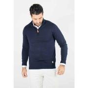 Pull Hollyghost Pull homme col camioneur navy - Touché cachemire