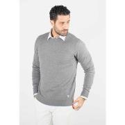 Pull Paname Brothers Pull homme col rond beige - Touché cachemire