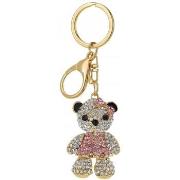 Porte clé Sc Crystal B4349-ROSE