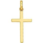 Pendentifs Brillaxis Pendentif croix or jaune 18 carats