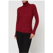 Pull Kebello Pull col Roulé Bordeaux F