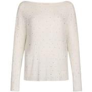 Pull Liu Jo Pull blanc avec strass