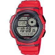 Montre Casio Montre Homme WORLD TIME ILLUMINATOR Rouge (Ø 43 mm)