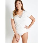 Maillots de corps Daxon by - Chemise 10% laine manches courtes