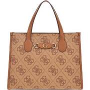 Sac Bandouliere Guess Sac Bandoulière Izzy Top Zip Shoulde Latte Logo ...