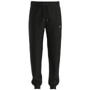 Pantalon BOSS BAS DE SURVÊTEMENT NOIR EN COTON MÉLANGÉ AVEC LOGO REVIS...