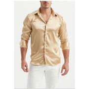 Chemise Kebello Chemise Satiné Beige H